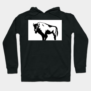 Black and White Buffalo Hoodie